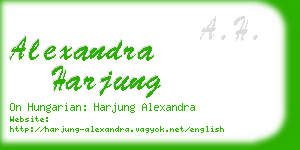 alexandra harjung business card